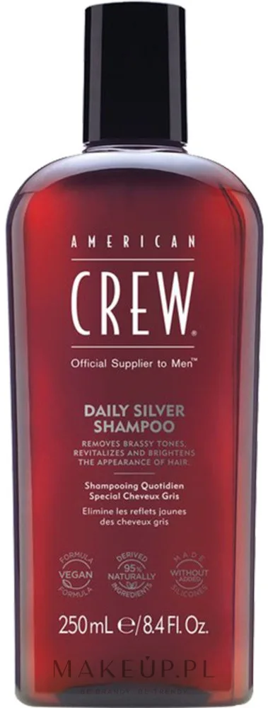 Ревитализирующий шампунь для седых волос American Crew Daily Silver, 250 мл