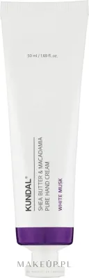 Крем для рук Kundal Pure Hand Cream White Musk, с маслом ши и макадамии, аромат белого мускуса, 50 мл