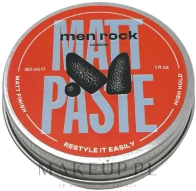 Паста для укладки волос Men Rock Matt Paste High Hold матовая, сильной фиксации, 30 мл