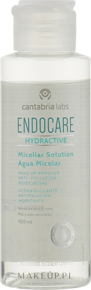Cantabria Labs Endocare Hydractive вода мицеллярная увлажняющая для умывания и снятия макияжа для чувствительной кожи, 100 мл / 400 мл