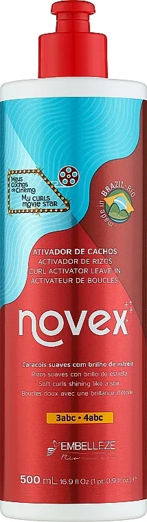 Крем-активатор локонов Novex My Curls Movie Star несмываемый, для кудрявых волос, 500 мл