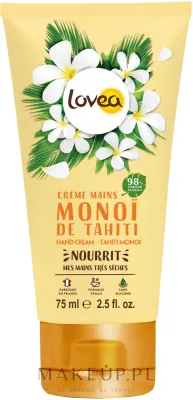 Крем для рук Lovea Hand Cream Tahiti Monoi с маслом ши и кокосовым маслом, 75 мл