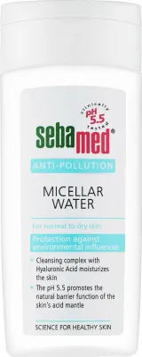 Sebamed Anti-Pollution мицеллярная вода pH 5.5 для комбинированной и сухой кожи 200 мл