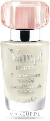 Лак для ногтей Pupa Vamp! Scented Nail Polish Gel Effect ароматизированный, с гелевым эффектом, 9 мл, оттенок 119 - Cotton White
