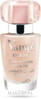 Лак для ногтей Pupa Vamp! Scented Nail Polish Gel Effect ароматизированный, с гелевым эффектом, 9 мл, оттенок 120 - Milky Pink
