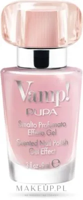 Лак для ногтей Pupa Vamp! Scented Nail Polish Gel Effect ароматизированный, с гелевым эффектом, 9 мл, оттенок 121 - Candy Rose