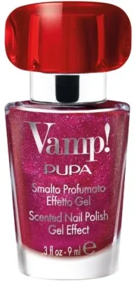Лак для ногтей Pupa Vamp! Scented Nail Polish Gel Effect ароматизированный, с гелевым эффектом, 9 мл, оттенок 219 - Party Fuchsia