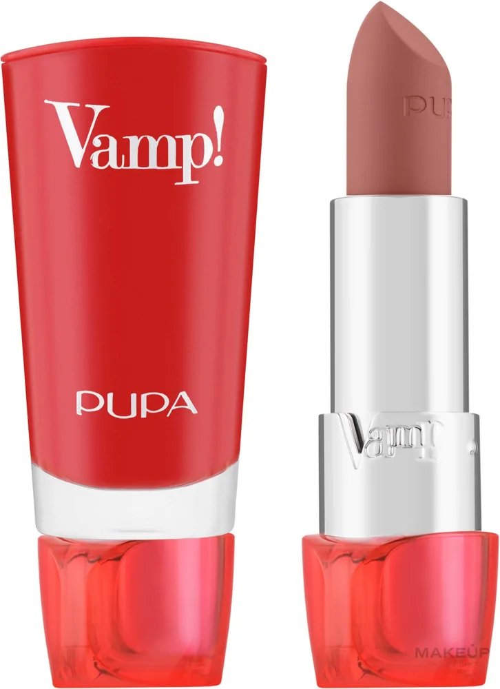 Помада для губ Pupa Vamp! Lips с эффектом объёма, оттенок 101 - Warm Nude