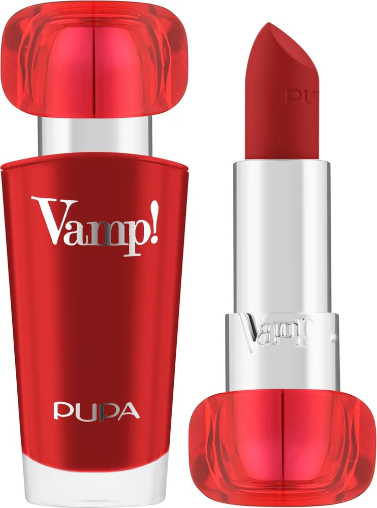 Помада для губ Pupa Vamp! Lips с эффектом объёма, оттенок 303 - Iconic Red