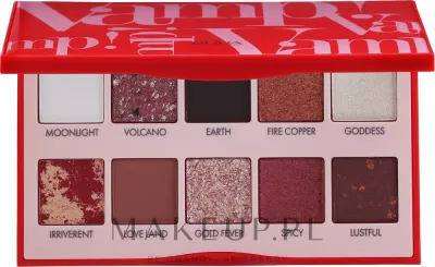 Палетка теней для век Pupa Vamp! Palette Red 10 оттенков