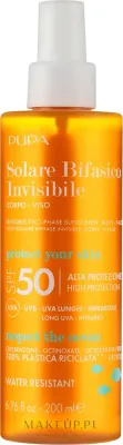 Крем солнцезащитный Pupa SPF 50 двухфазный для лица и тела водостойкий 200 мл