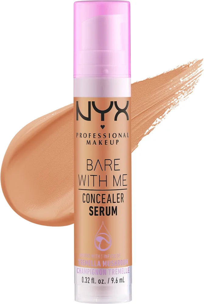 NYX Professional Makeup Pielęgnacyjne serum w korektorze - Корректор-сыворотка для лица NYX Bare With Me ухаживающий, оттенок 5.7 - Light Tan