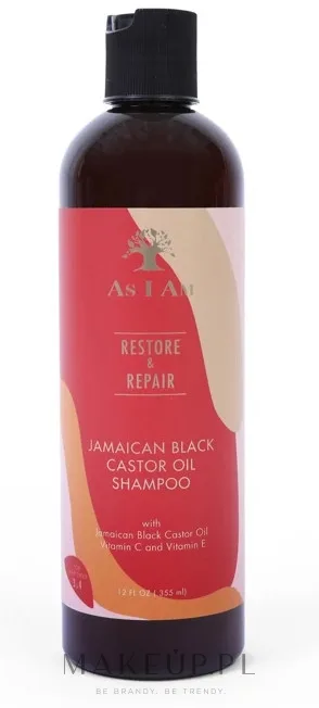 Шампунь As I Am Jamaican Black Castor Oil с касторовым маслом, 355 мл