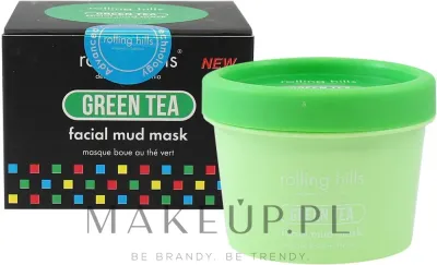 Rolling Hills Green Tea Facial Mud Mask — грязевая маска для лица с зелёным чаем, 100 г