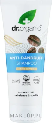 Кофейный шампунь против перхоти Dr Organic Coffee Mint с мятой, 200 мл