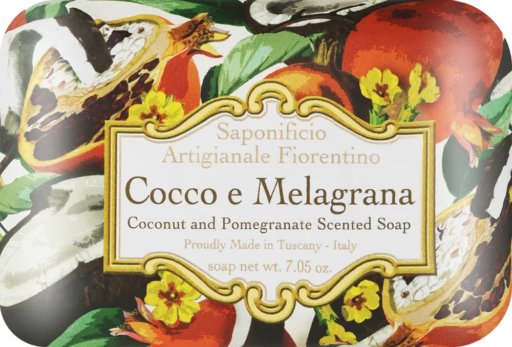 Мыло натуральное Saponificio Artigianale Fiorentino кокос и гранат, 200 г