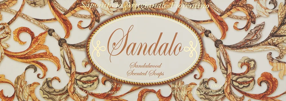 Saponificio Artigianale Fiorentino Saponificio Artigianale Fiorentino Sandalwood (soap/3pcsx100g) - Набор натурального мыла Saponificio Fiorentino Sandalwood ручной работы с ароматом сандала 3x100 г