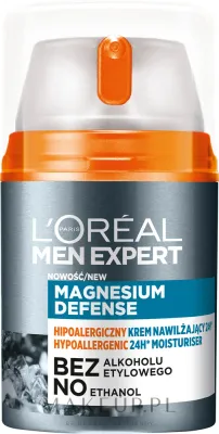L'Oreal Paris Men Expert Magnesium Defense крем для лица мужской увлажняющий гипоаллергенный для чувствительной кожи после бритья 50 мл