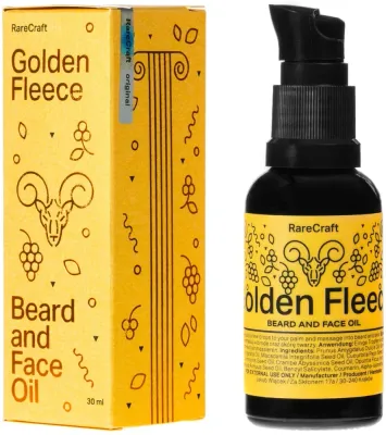 Масло для бороды RareCraft Beard Oil Golden Fleece «Золотое руно», с морскими и цитрусовыми нотами, 9 г