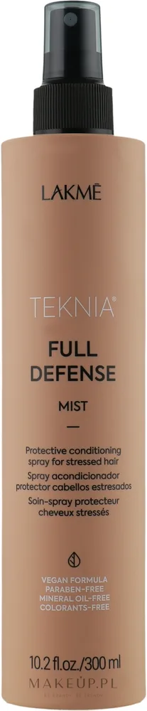 Защитная несмываемая мгла-уход Lakmé Teknia Full Defense Mist от загрязнений, 300 мл