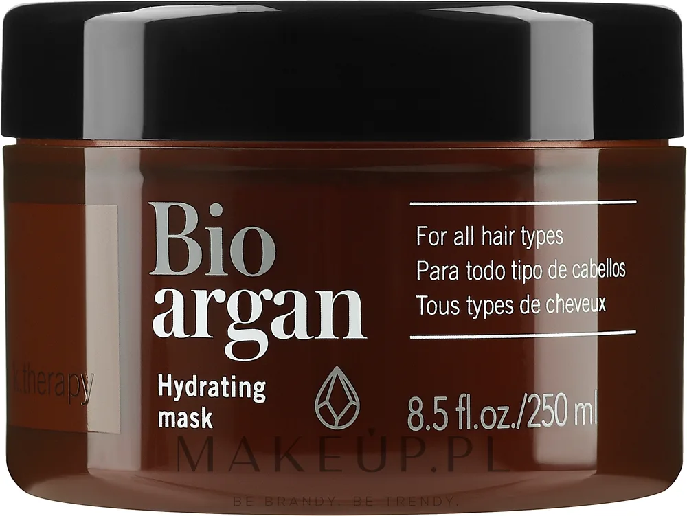 Маска для волос Lakmé K.Therapy Bio-Argan увлажняющая, для всех типов волос, органическое аргановое масло, керамид 3, пчелиный воск, 1000 мл