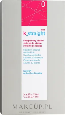 Профессиональный набор для выпрямления волос Lakme K-Straight Ionic 0 с церамидами и кератином