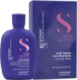 Шампунь AlfaParf Semi Di Lino Blonde Anti-Yellow Low нейтрализующий желтизну, 250 мл — фото 2