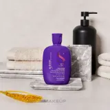 Шампунь AlfaParf Semi Di Lino Blonde Anti-Yellow Low нейтрализующий желтизну, 250 мл — фото 5