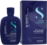Шампунь AlfaParf Semi Di Lino Brunette Anti-Orange Low для коричневых волос без рыжины, 250 мл — фото 2