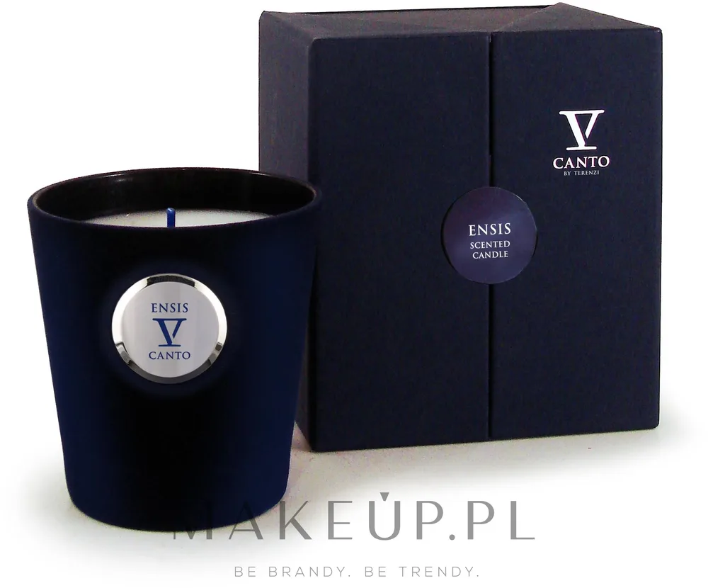 V Canto Ensis / Ароматическая свеча в стекле, чёрная смородина, сирень и роза, 250 г