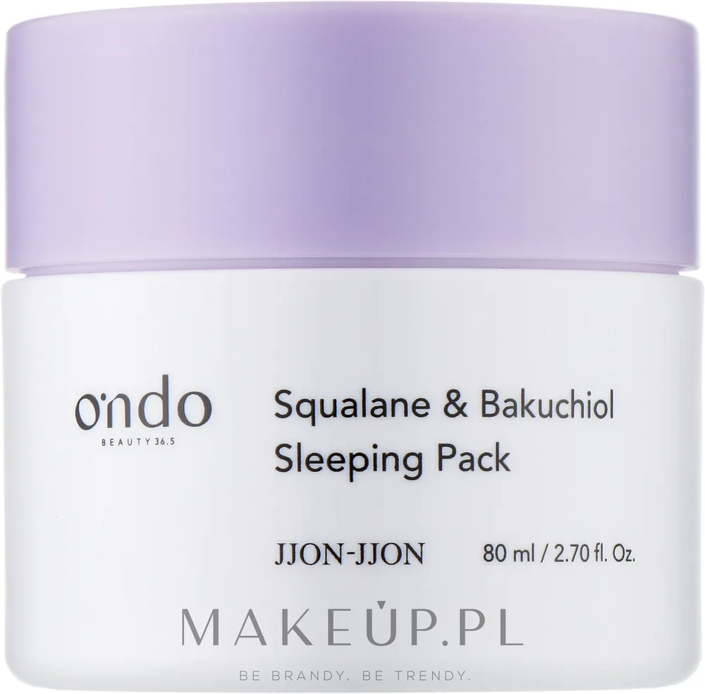Ondo Beauty 36.5 Squalane & Bakuchiol Sleeping Pack — ночная маска для лица с бакучиолом и скваланом, 80 мл
