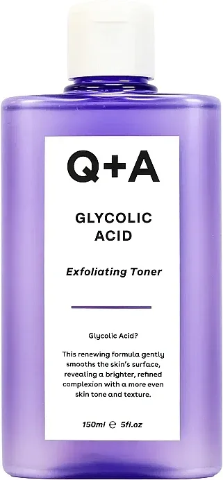 Тоник Q+A Glycolic Acid Daily Toner для лица с гликолевой кислотой и алоэ 100 мл