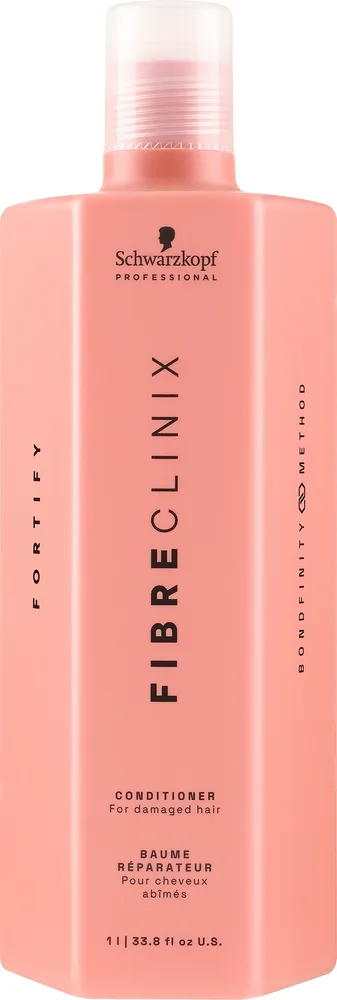 Укрепляющий кондиционер для волос Schwarzkopf Professional Fibre Clinix Fortify Conditioner для повреждённых и ослабленных волос, 1000 мл