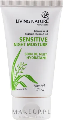 Крем для лица ночной Living Nature Sensitive чувствительная кожа 50 мл