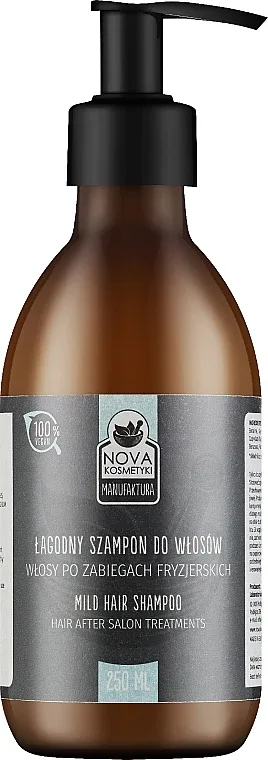 Шампунь Nova Kosmetyki Mild Hair Shampoo мягкий для деликатного очищения волос, 250 мл
