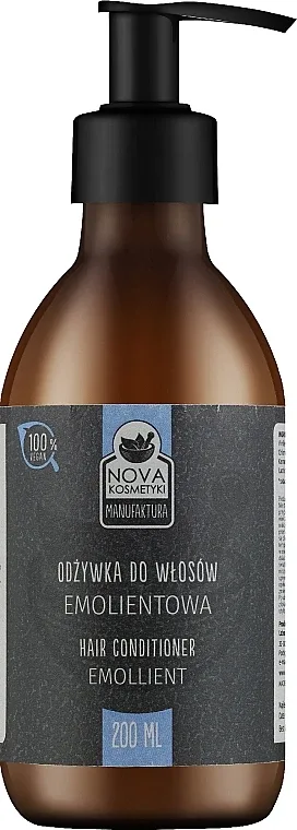 Смягчающий кондиционер для волос Nova Kosmetyki Emollient Natural Softening Conditioner, 200 мл