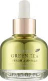 Сыворотка-ампула для лица Deoproce Green Tea с зелёным чаем увлажняющая успокаивающая 30 мл — фото 1