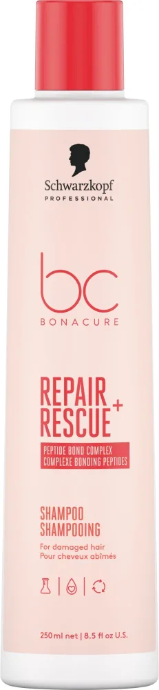 Шампунь для повреждённых волос Schwarzkopf Professional Bonacure Repair Rescue Shampoo Arginine Clean Performance с аргинином, 1000 мл