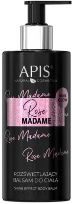 APIS Professional Rose Madame Illuminating Body Lotion — сияющий бальзам для тела с ароматом розы, 300 мл