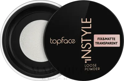 Рассыпчатая пудра TopFace Perfective Instyle Loose Powder для лица матирующая, 10 г, оттенок 101