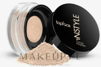 Рассыпчатая пудра TopFace Perfective Instyle Loose Powder для лица матирующая, 10 г, оттенок 102