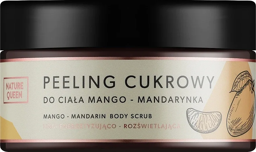 Сахарный скраб для тела Nature Queen Mango-Mandarin манго и мандарин, 250 г
