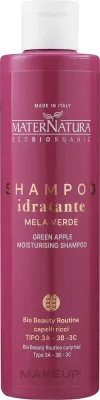 Шампунь MaterNatura Green Apple Moisturising увлажняющий для кудрявых волос, 250 мл