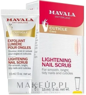 Маска-пилинг для ногтей и кутикулы Mavala Cuticle Care Lightening Nail Scrub, отшелушивающая, 15 мл