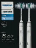 Электрическая зубная щётка Philips 3100 Series HX3675/13 с сонической технологией и датчиком давления, 2 шт — фото 2