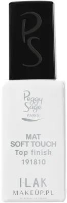 Матовый топ для ногтей Peggy Sage Top Finish Mat Soft Touch I-Lak с бархатистым финишем, 11 мл