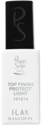 Топ для ногтей Peggy Sage Top Finish Protect Light I-Lak прозрачный, защищает светлые оттенки от пожелтения, 11 мл