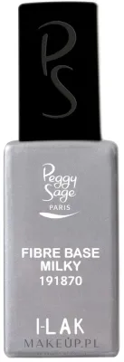 База под гель-лак Peggy Sage Fibre Base Milky I-Lak, с нейлоновыми волокнами, молочная, 11 мл