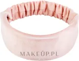 Повязка для волос MAKEUP Hair Accessories Suede Classic из экозамши, персиковая, 26 x 8 см, 1 шт — фото 1