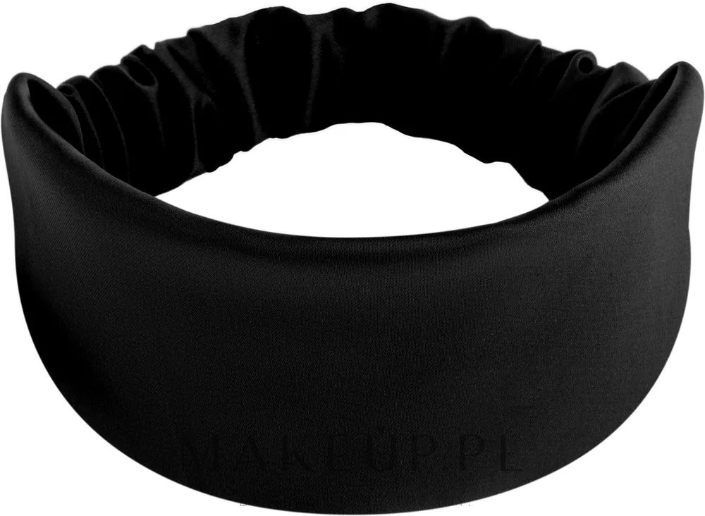 Повязка для волос MAKEUP Hair Accessories Satin Classic атласная, чёрная, 26 x 8 см, 1 шт